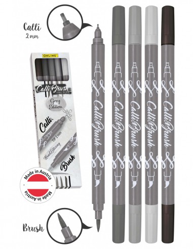 Set 5 callibrush pen - Nuances de gris