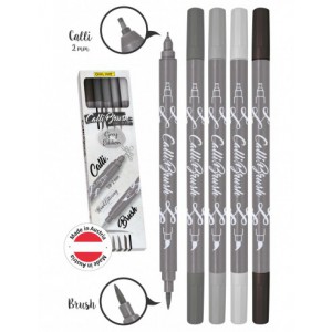 Set 5 callibrush pen - Nuances de gris