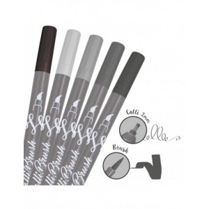 Set 5 callibrush pen - Nuances de gris