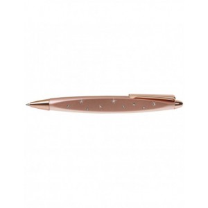 Stylo bille incrusté de véritables cristaux de Swarovski  - "Crystal Style" Rose gold dans son écrin