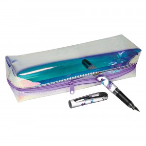 Trousse fourre-tout  holographique  translucide - Licorne Fashion