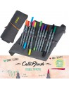 11 Callibrush pen + trousse  roll  - coloriage & calligraphie