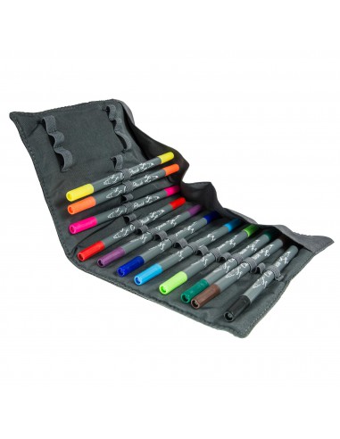 11 Callibrush pen + trousse  roll  - coloriage & calligraphie